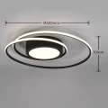 Lampa sufitowa YAVA Czarny mat LED DIM PILOT 56W 2700-6000K Trio 672310232 | 4017807503357 noxbox lampynox www.lampynox.pl