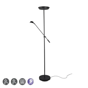 HAORA Czarny Mat Lampa podłogowa stojąca RL R42321232