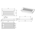 Oprawa wpuszczana schodowo-elewacyjna HARDEY Biały mat LED 9W 3000K Trio 251160131 | 4017807491432 noxbox lampynox www.lampynox.pl