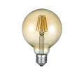 Żarówka filament GLOBE Bursztynowa śr.12cm. ściemnialna E27 8W 2700K Trio 986-6790 | 4017807509120 noxbox lampynox www.lampynox.pl