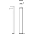 Lampa stojąca zewnętrzna regulowana HORTON LED Antracyt wys. 1m. 8W 3000K Trio 426360142 | 4017807492385 noxbox lampynox www.lampynox.pl