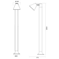 Regulowana lampa stojąca zewnętrzna KAVERI Antracyt wys. 1m. GU10 Trio 406060142 | 4017807490503 noxbox lampynox www.lampynox.pl