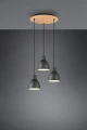 Lampa wisząca HENLEY Czarny mat 3xE27 Trio 310730332 | 4017807502831 noxbox lampynox www.lampynox.pl