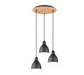 Lampa wisząca HENLEY Czarny mat 3xE27 Trio 310730332 | 4017807502831 noxbox lampynox www.lampynox.pl