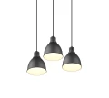 Lampa wisząca HENLEY Czarny mat 3xE27 Trio 310730332 | 4017807502831 noxbox lampynox www.lampynox.pl