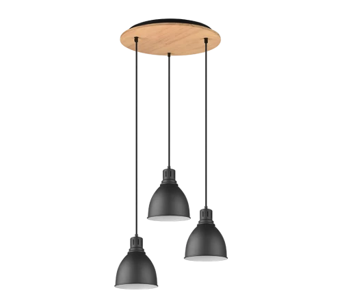 Lampa wisząca HENLEY Czarny mat 3xE27 Trio 310730332 | 4017807502831 noxbox lampynox www.lampynox.pl