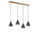 Lampa wisząca HENLEY Czarny mat 4xE27 Trio 310700432 | 4017807502848 noxbox lampynox www.lampynox.pl