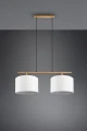 Lampa wisząca KORBA Biały 2xE27 Trio 301200201 | 4017807502633 noxbox lampynox www.lampynox.pl