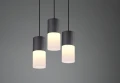 Lampa wisząca ROBIN Czarny mat 3xE27 Trio 310630301 | 4017807504491 noxbox lampynox www.lampynox.pl