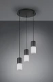 Lampa wisząca ROBIN Czarny mat 3xE27 Trio 310630301 | 4017807504491 noxbox lampynox www.lampynox.pl