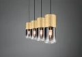 Lampa wisząca ROBIN Mosiądz mat 4xE27 Trio 310600454 | 4017807507515 noxbox lampynox www.lampynox.pl
