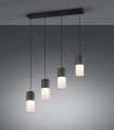 Lampa wisząca ROBIN Czarny mat 4xE27 Trio 310600401 | 4017807504538 noxbox lampynox www.lampynox.pl