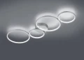 Lampa sufitowa RONDO Srebrny LED Ściemnialny 37W 3000K Trio 622610489 | 4017807497786 noxbox lampynox www.lampynox.pl