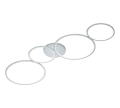 Lampa sufitowa RONDO Srebrny LED Ściemnialny 37W 3000K Trio 622610489 | 4017807497786 noxbox lampynox www.lampynox.pl
