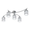Lampa sufitowa GARDA Srebrna 5 x E14 Trio 605400589 | 4017807349245 noxbox lampynox www.lampynox.pl