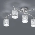 Lampa sufitowa GARDA Srebrna 5 x E14 Trio 605400589 | 4017807349245 noxbox lampynox www.lampynox.pl