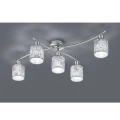 Lampa sufitowa GARDA Srebrna 5 x E14 Trio 605400589 | 4017807349245 noxbox lampynox www.lampynox.pl