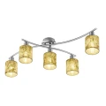 Lampa sufitowa GARDA Złota 5 x E14 Trio  Trio 605400579  4017807349238 noxbox lampynox www.lampynox.pl