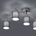 Lampa sufitowa GARDA  Szara 5 x E14 Trio 605400511 | 4017807349221  noxbox lampynox www.lampynox.pl