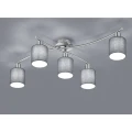 Lampa sufitowa GARDA  Szara 5 x E14 Trio 605400511 | 4017807349221  noxbox lampynox www.lampynox.pl
