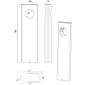 Lampa stojąca zewnętrzna KATUN LED Antracyt wys. 50cm. 5W 3000K Trio 526160142 | 4017807490459 noxbox lampynox www.lampynox.pl