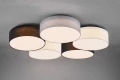Lampa sufitowa LUGANO Biały | Czarny | Szary ściemnialy LED 58W 3000K Trio 621910517 | 4017807504064 noxbox lampynox www.lampynox.pl