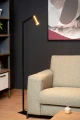 Lampa podłogowa SYBIL Czarny | Matowe Złoto | Mosiądz GU10 Lucide 45799/01/30 | 5411212451798 noxbox lampynox www.lampynox.pl
