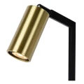 Lampa stołowa SYBIL Czarny | Matowe Złoto | Mosiądz GU10 Lucide 45599/01/30 | 5411212451781 noxbox lampynox www.lampynox.pl