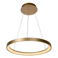 Lampa wisząca VIDAL Matowe Złoto | Mosiądz śr.58cm DIM LED 50W 2700K ściemnialna Lucide 46403/48/02 | 5411212460844 noxbox lampynox www.lampynox.pl