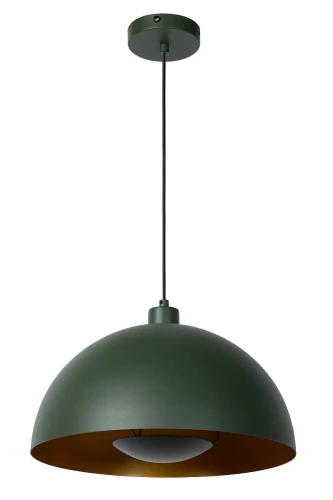 Lampa wisząca SIEMON Zielony śr.40cm E27 Lucide 45496/01/33 | 5411212451750 noxbox lampynox www.lampynox.pl