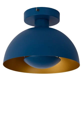 Lampa sufitowa SIEMON Niebieski śr.25cm E27 Lucide 45196/01/35 | 5411212451729 noxbox lampynox www.lampynox.pl