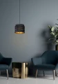 Lampa wisząca TOGO Szara śr.25cm E25 Lucide 10407/25/36 | 5411212105363 noxbox lampynox www.lampynox.pl