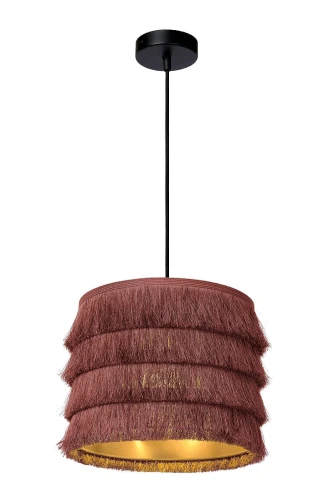 Lampa wisząca TOGO Różowa śr.25cm E25 Lucide 10407/25/66 | 5411212105387 noxbox lampynox www.lampynox.pl