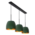 Lampa wisząca NOLAN Zielony 3xE27 Lucide 30488/03/33 | 5411212302908 noxbox lampynox www.lampynox.pl