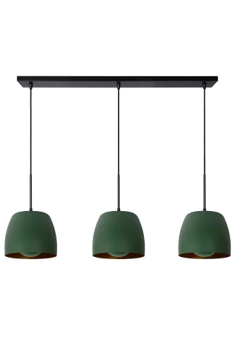 Lampa wisząca NOLAN Zielony 3xE27 Lucide 30488/03/33 | 5411212302908 noxbox lampynox www.lampynox.pl