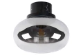 Łazienkowa lampa sufitowa LORENA Czarny | Szary przydymiony śr.23cm. IP44 E27 Lucide 03140/23/65 | 5411212031624 noxbox lampynox www.lampynox.pl