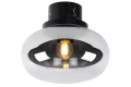 Łazienkowa lampa sufitowa LORENA Czarny | Szary przydymiony śr.23cm. IP44 E27 Lucide 03140/23/65 | 5411212031624 noxbox lampynox www.lampynox.pl