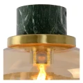 Łazienkowa lampa sufitowa LORENA Zielony | Bursztynowy śr.23cm. IP44 E27 Lucide 03140/23/62 | 5411212031617 noxbox lampynox www.lampynox.pl