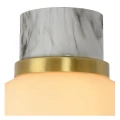 Łazienkowa lampa sufitowa LORENA Opal | Biały śr.18cm. IP44 E27 Lucide 03140/18/61 | 5411212031570 noxbox lampynox www.lampynox.pl