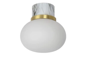 LORENA Opal | Biały śr.18cm. IP44 E27 Łazienkowa lampa sufitowa