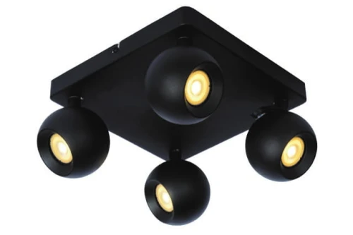 Spot FAVORI Czarny 4xGU10 Lucide 09932/04/30 | 5411212092854 noxbox lampynox www.lampynox.pl