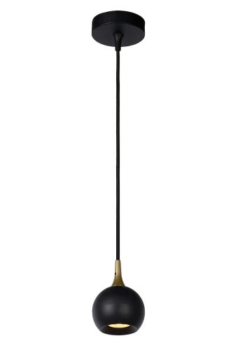 Lampa wisząca FAVORI Czarny śr.9cm GU10 Lucide 09434/01/30 | 5411212093073 noxbox lampynox www.lampynox.pl