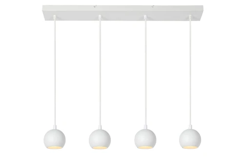 Lampa wisząca FAVORI Biały 4xGU10 Lucide 09434/04/31 | 5411212093103 noxbox lampynox www.lampynox.pl