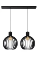 Lampa wisząca MIKAELA Czarny śr.2x35cm 2xE27 Lucide 73400/02/30 | 5411212730466 noxbox lampynox www.lampynox.pl