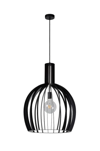 Lampa wisząca MIKAELA Czarny śr.50cm E27 Lucide 73400/01/30 | 5411212730152 noxbox lampynox www.lampynox.pl