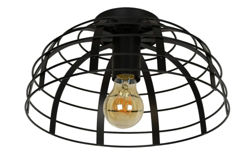Lampa sufitowa ELODIE Czarny śr.30cm E27 Lucide 45149/30/30 | 5411212451927 noxbox lampynox www.lampynox.pl