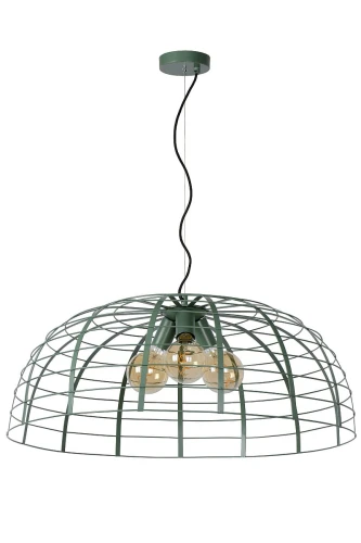 Lampa wisząca ELODIE Zielony śr.76cm 3xE27 Lucide 45449/76/37 | 5411212451972 noxbox lampynox www.lampynox.pl