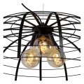 Lampa wisząca ELODIE Czarny śr.76cm 3xE27 Lucide 45449/76/30 | 5411212451965 noxbox lampynox www.lampynox.pl