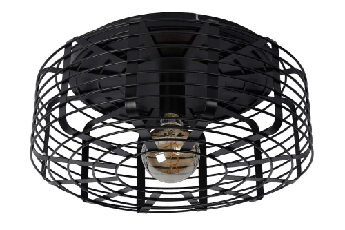 Lampa sufitowa MELOPEE Czarny śr.45cm E27 Lucide 45148/45/30 | 5411212451903 noxbox lampynox www.lampynox.pl