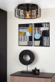 Lampa sufitowa MELOPEE Czarny śr.45cm E27 Lucide 45148/45/30 | 5411212451903 noxbox lampynox www.lampynox.pl